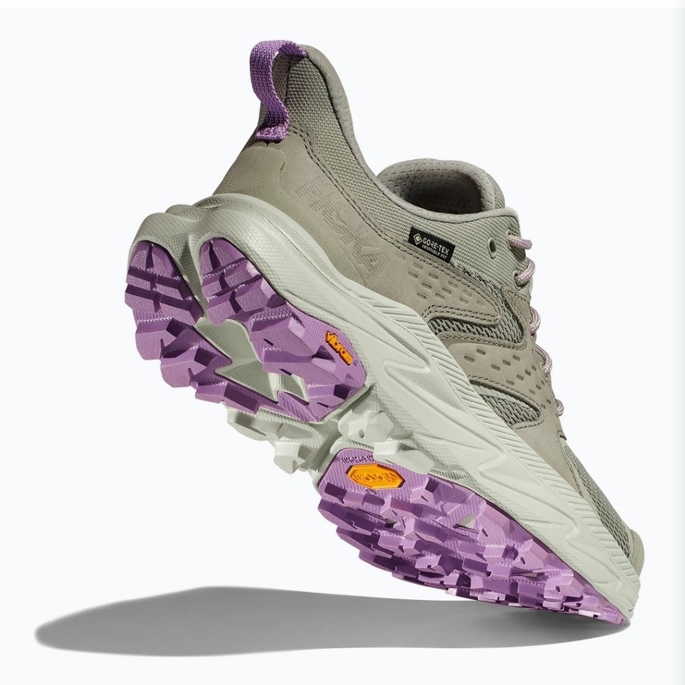 Hoka Women's Sage Green and Lavender Accent Trail Runner - Picture 9 of 12